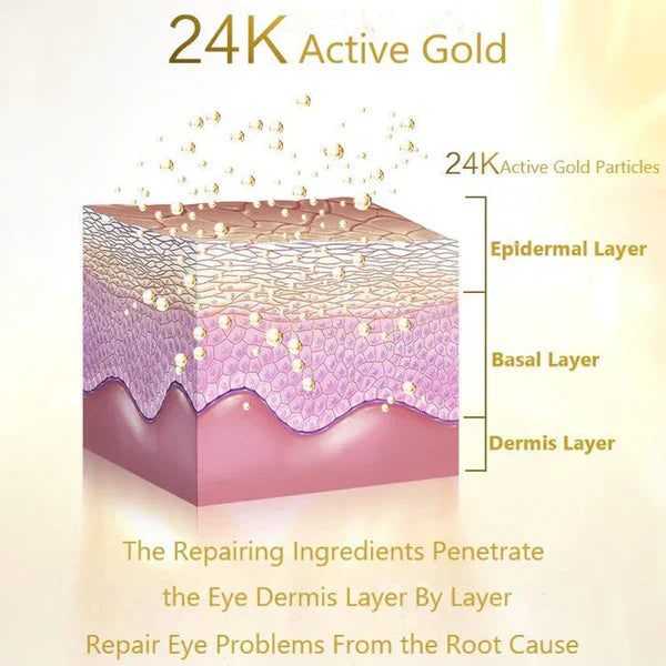 Antifaz para ojos con secreción de caracol, colágeno y oro de 24K - PAGUE 2 Y RECIBA 3
