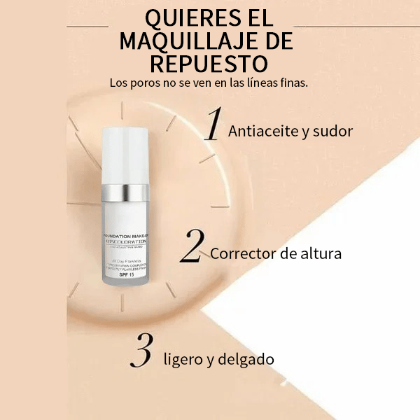 🎁Último día: compra 1 y llévate 1 gratis🎉Base de maquillaje que cambia de color para pieles maduras