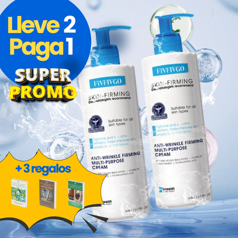 COMPRE 1 LLEVE 2 - Crema reafirmante y antiarrugas avanzada + 3 regalos